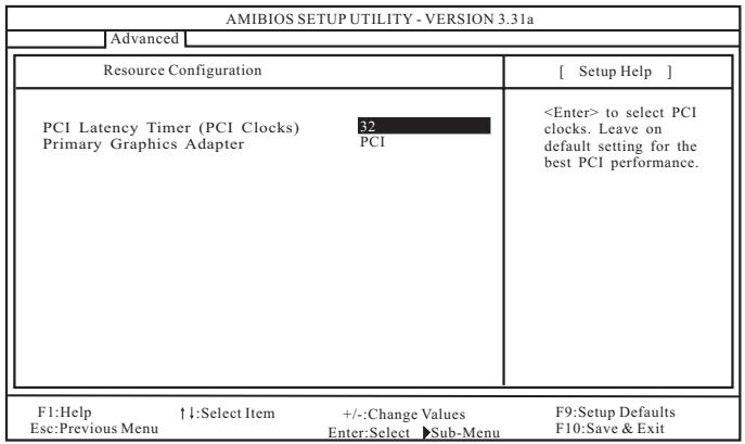 ASROCK K7VT6-C - Resource Configuration - 1