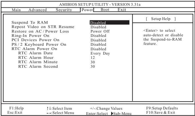 ASROCK K7VT6-C - Power Setup Menu - 1