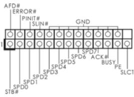 ASROCK G41M-VS3 - Conector de Porta de Impressão - 1