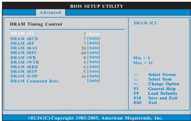 ASROCK CORE 100HT-BD - DRAM Timing Control - 1