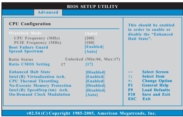ASROCK G41M-GS3 - CPU Configuration - 1