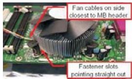 ASROCK G41M-GS3 - Installation of CPU Fan and Heatsink - 2