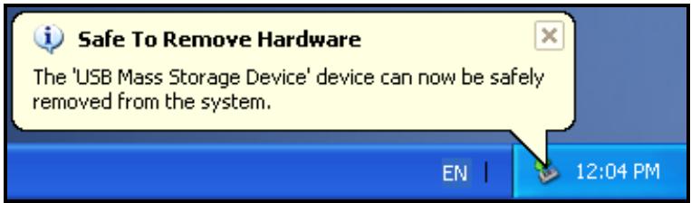 TRANSCEND TS-RDS1 - Removing the Compact Card Reader in Windows® Me, 2000, XP and Vista™ - 2