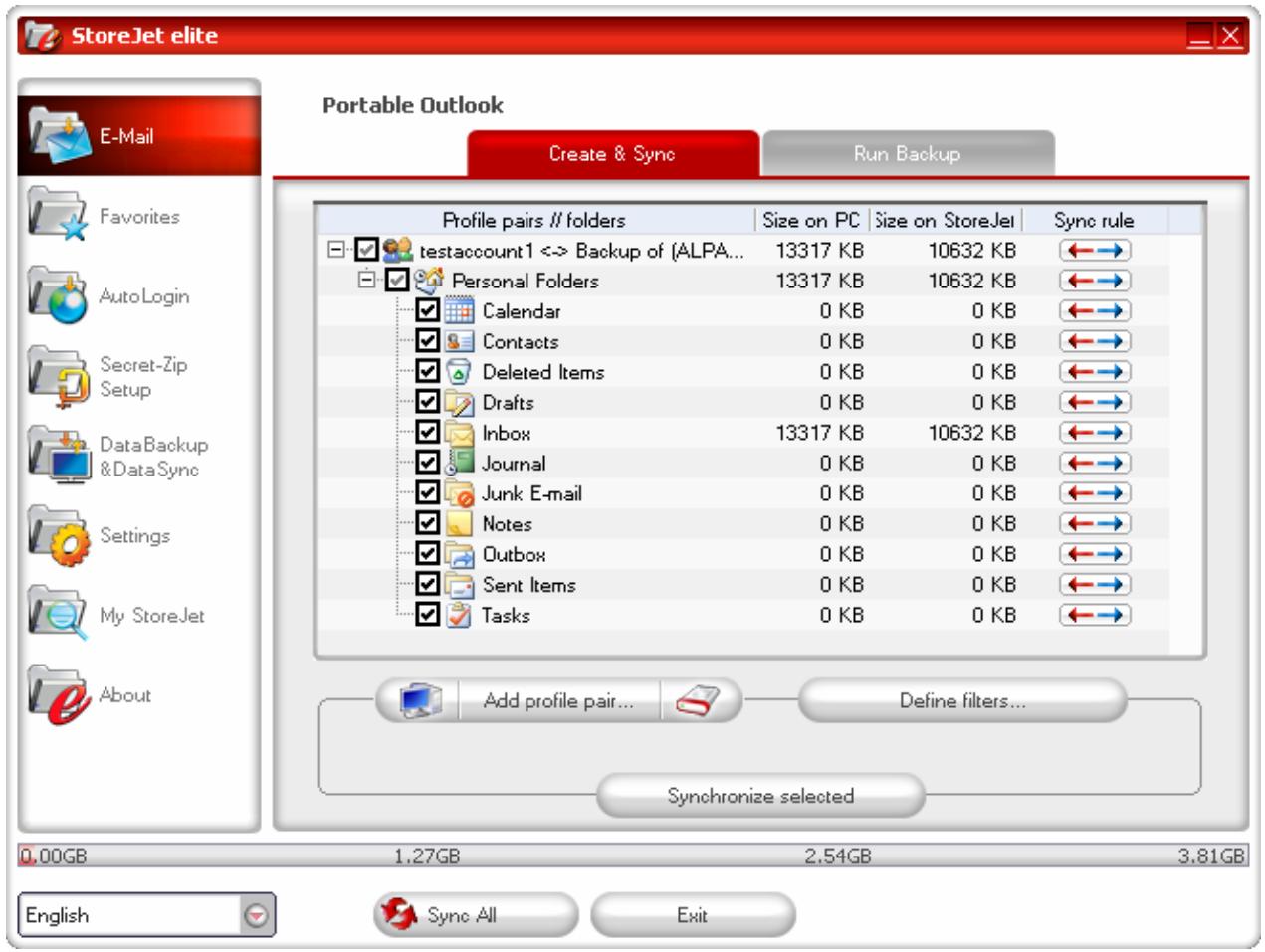 TRANSCEND TS0GSJ25 - Portable Outlook Data - 2