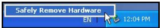 TRANSCEND TS0GSJ25R - Removing the StoreJet™ 2.5 in Windows ^ 2000, XP and Vista - 1