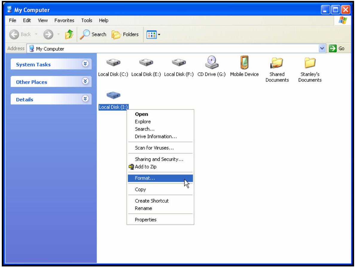 TRANSCEND TS0GSJ35 - WARNING! Formatting the Disk will erase all of the data on your StoreJet™ 3.5. - 1