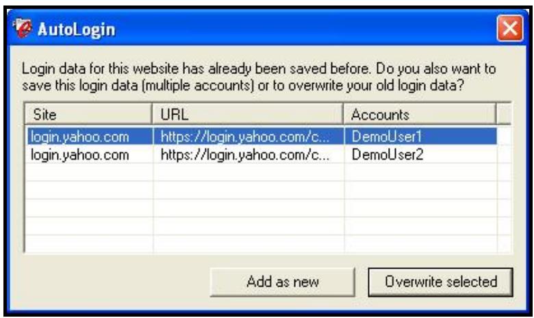 TRANSCEND TS120GSJ25S-C - Changing / Modifying / Deleting your saved Login Data - 1