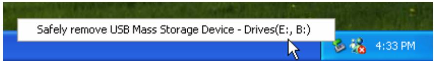 TRANSCEND TS128MJFLASHM - To Remove JetFlash in Windows Me, 2000, and XP - 2