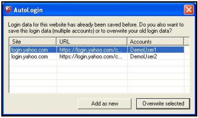 TRANSCEND TS160GSJ25B-S - Changing / Modifying / Deleting your saved Login Data - 1