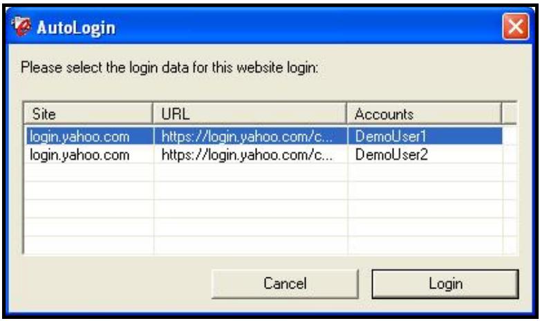 TRANSCEND TS160GSJ25B-S - Using your saved Login Data - 1