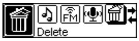 TRANSCEND TS1GMP520 - Delete MP3/WMA/WAV Files - 1