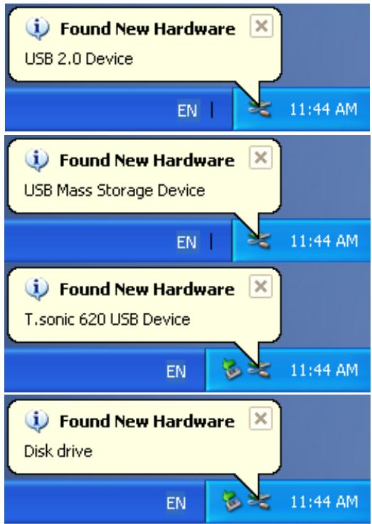 TRANSCEND TS1GMP620 - Recovering the T.sonic in Windows® Me, 2000, and XP - 3