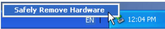 TRANSCEND TS20GSJ18 - Removing the StoreJet™ 1.8 in Windows® 2000, XP and VISTA - 1