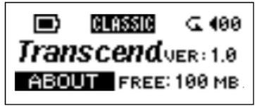 TRANSCEND TS256MJF-MP3 - About Version - 1
