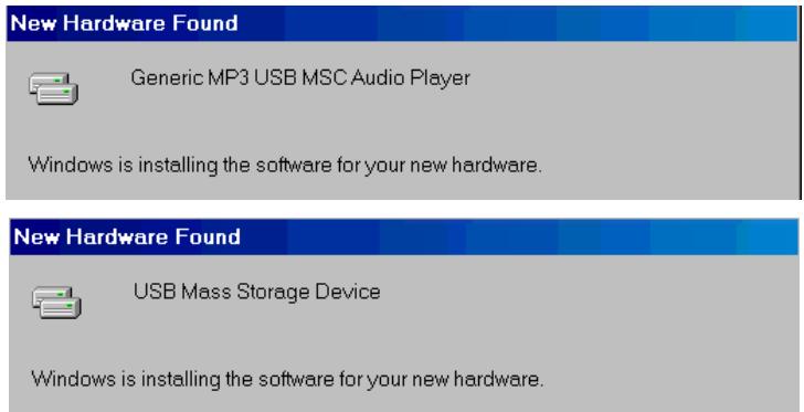 TRANSCEND TS256MJF-MP3 - Driver Installation for Windows 98SE - 3
