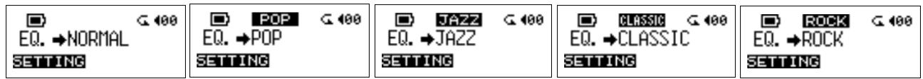 TRANSCEND TS256MJF-MP3 - EQ Mode - 1