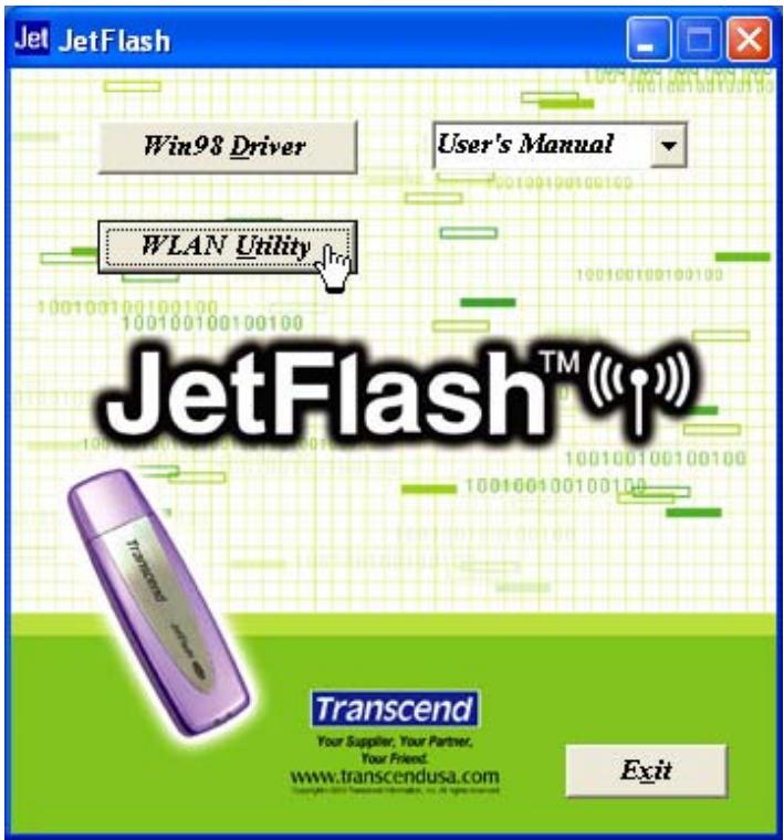 TRANSCEND TS256MJF-WL - Install the WLAN Utility - 1