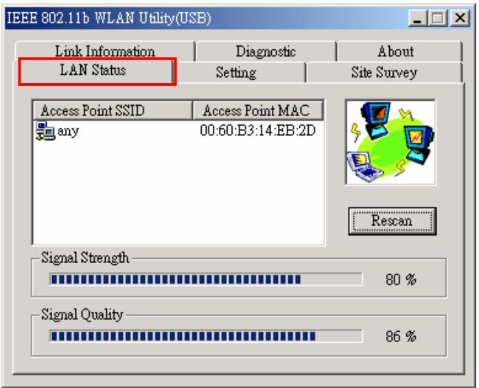 TRANSCEND TS256MJF-WL - LAN Status - 1