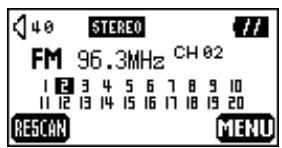 TRANSCEND TS256MMP620 - Select a Preset Channel - 3