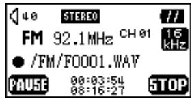 TRANSCEND TS256MMP620 - Record an FM Channel - 1