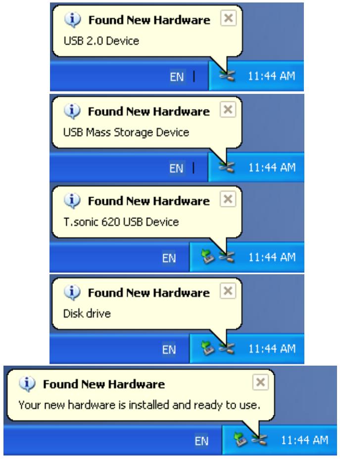 TRANSCEND TS256MMP620 - Recovering the T.sonic in Windows ^® Me, 2000, and XP - 3