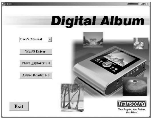 TRANSCEND TS25PSP20G - Windows® 98/98SE: - 1