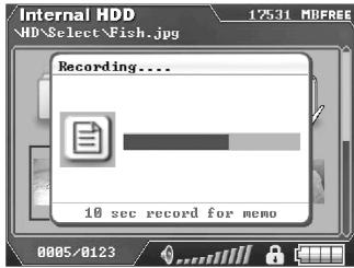 TRANSCEND TS25PSP20G - Recording a Voice Memo for Your Photo or Folder - 2