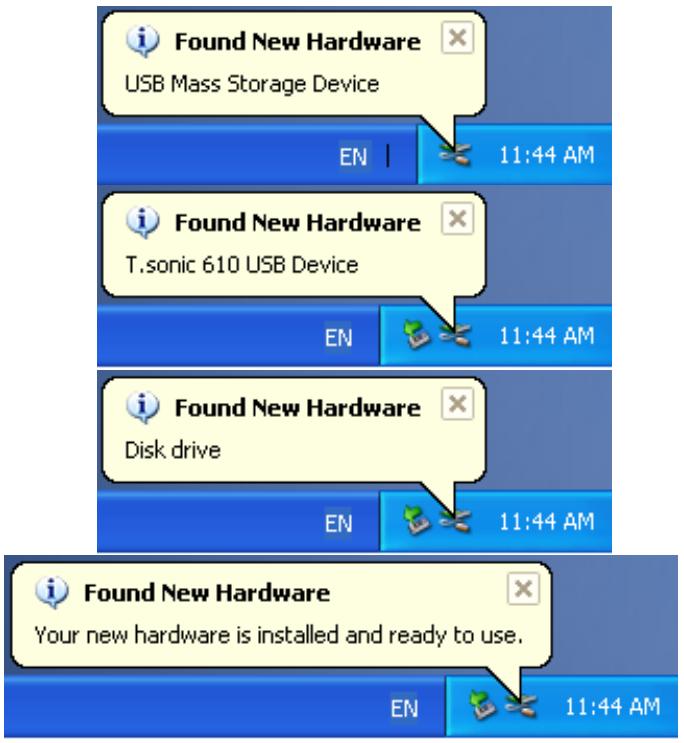 TRANSCEND TS2GMP610 - Recover the T.sonic in Windows Me, 2000, and XP - 3