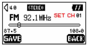 TRANSCEND TS2GMP610 - Preset a Channel - 1