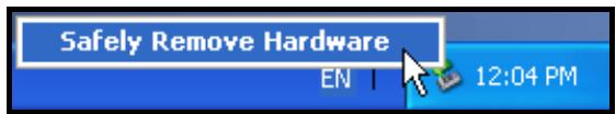 TRANSCEND TS2GMP630 - Removing the MP630 in Windows® Me, 2000 and XP - 1