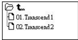 TRANSCEND TS2GMP630 - Delete a file in the MUSIC Mode - 2
