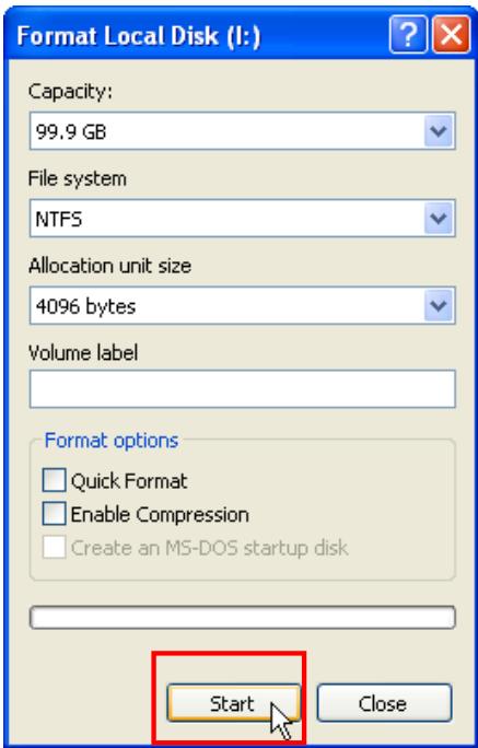 TRANSCEND TS30GSJ18 - Formatting the Hard Drive - 3