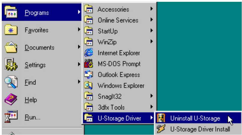 TRANSCEND TS32MJF2B - Uninstall the Win98 Driver - 1