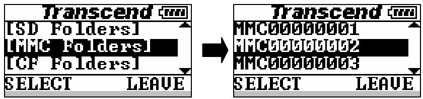TRANSCEND TS40GPB - Deleting Folders in Photo Bank - 1