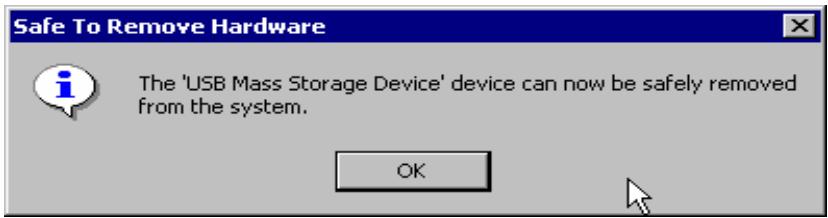 TRANSCEND TS40GPB - Disconnecting PhotoBank in Windows Me/2000/XP - 2