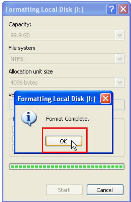 TRANSCEND TS40GSJ18 - Formatting the Hard Drive - 4