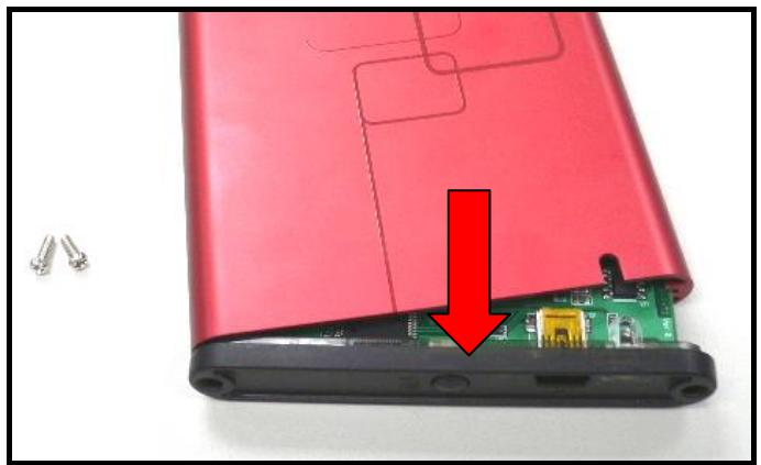 TRANSCEND TS40GSJ25B - Installing a Hard Drive - 2