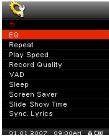 TRANSCEND TS4GMP840 - Equalizer (EQ) Mode - 1