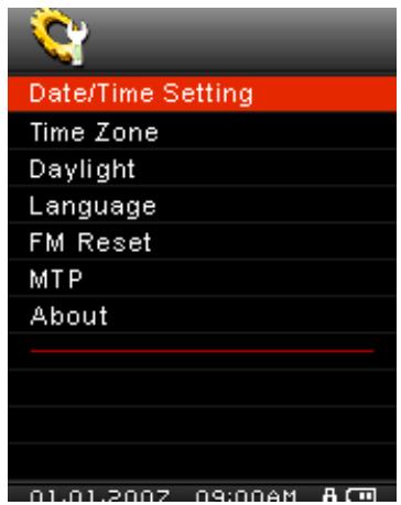 TRANSCEND TS4GMP840 - Date/Time Setting - 1