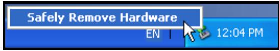TRANSCEND TS4GMP840 - Removing the MP840 in Windows® Me, 2000, XP and Vista - 1