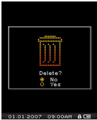 TRANSCEND TS4GMP840 - Delete a file in the E-book Mode - 1