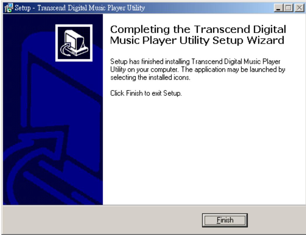 TRANSCEND TS4GMP840 - Installing the Transcend Digital Music Player Utility - 2