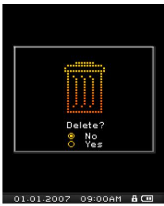 TRANSCEND TS4GMP840J - Delete a file in the VIDEO Mode - 2