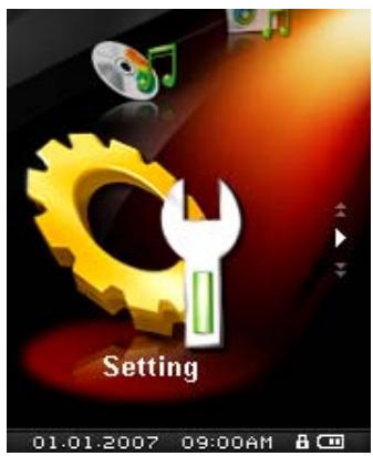 TRANSCEND TS4GMP840J - Enter the Settings Menu - 1