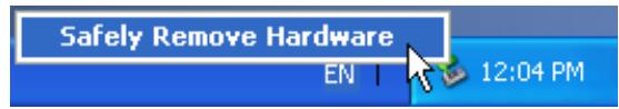 TRANSCEND TS512MMP520 - Removing the T.sonic™ 520 in Windows® Me, 2000, and XP - 1