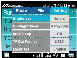 TRANSCEND TS512MMP810EU - Menu Operations - 1