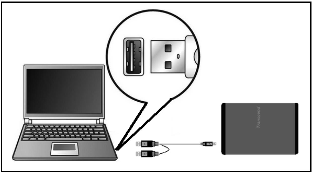 TRANSCEND TS80GSJ25S - Connexion à un Ordinateur - 2