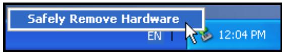 TRANSCEND TS8GMP840 - Removing the MP840 in Windows® Me, 2000, XP and Vista - 1