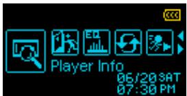 TRANSCEND MP650 - Player Info - 1