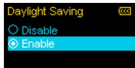 TRANSCEND MP650 - Daylight Saving Time (DST) - 4